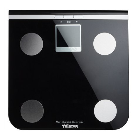 Scales Tristar | Electronic | Maximum weight (capacity) 150 kg | Accuracy 100 g | Body Mass Index (BMI) measuring | Black - 5